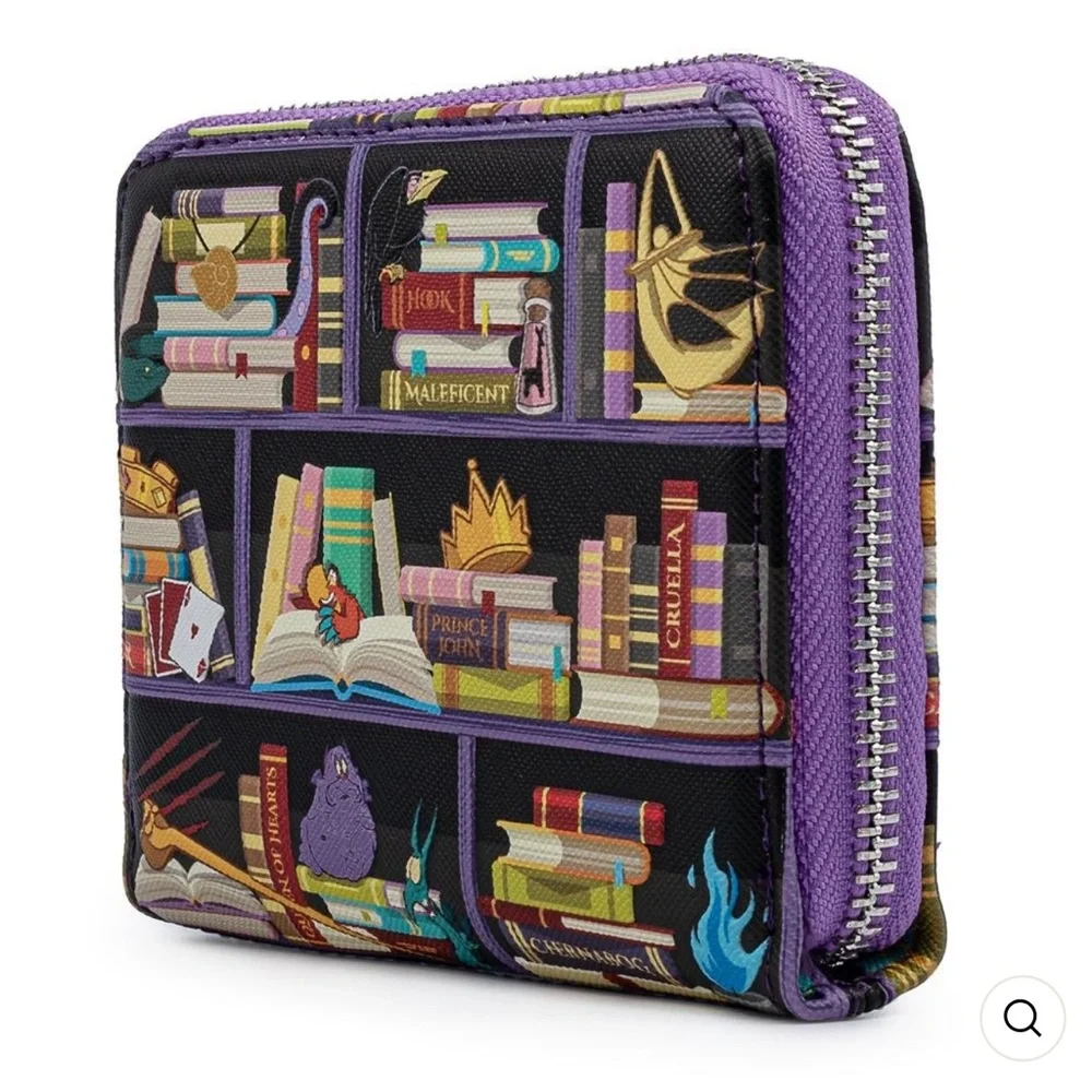 Loungefly Disney Villain Books Mini Backpack and Wallet set